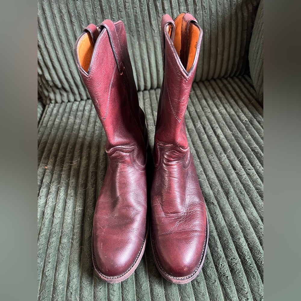 Justin burgundy boots size 6.5